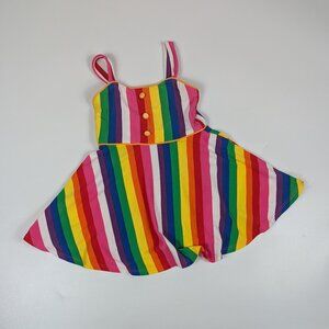 Joonbird Rainbow Twirl Sleeveless Toddler Dress